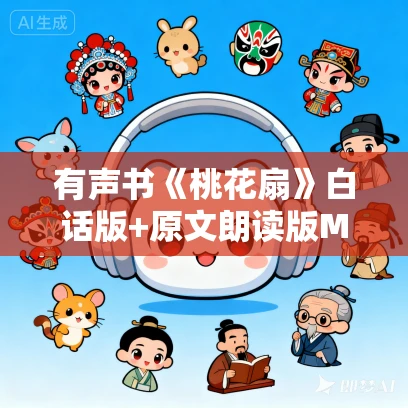 有声书《桃花扇》白话版+原文朗读版MP3免费打包下载 鲁提辖888+白云出岫播讲