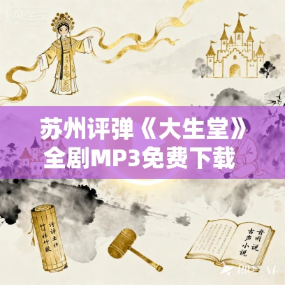 苏州评弹《大生堂》全剧MP3免费下载 3回