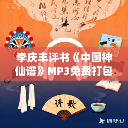 李庆丰评书《中国神仙谱》MP3免费打包下载 52回全