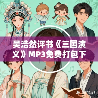 吴浩然评书《三国演义》MP3免费打包下载 375回全 浩然书馆现场版