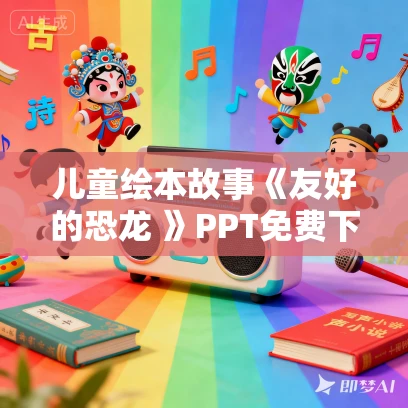 儿童绘本故事《友好的恐龙 》PPT免费下载