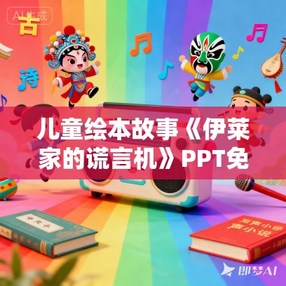 儿童绘本故事《伊莱家的谎言机》PPT免费下载