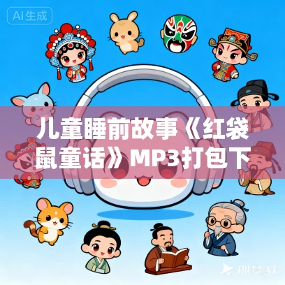 儿童睡前故事《红袋鼠童话》MP3打包下载 5部合集版 44集