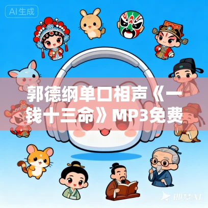 郭德纲单口相声《一钱十三命》MP3免费打包下载 4回