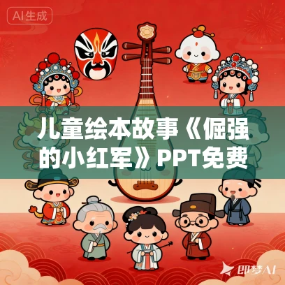 儿童绘本故事《倔强的小红军》PPT免费下载 爱国主义教育系列