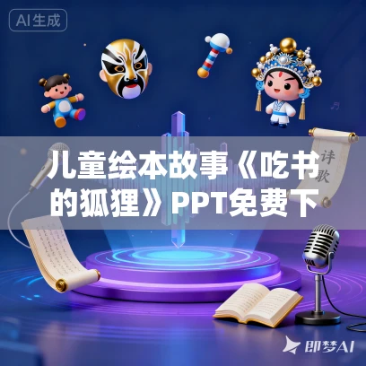 儿童绘本故事《吃书的狐狸》PPT免费下载