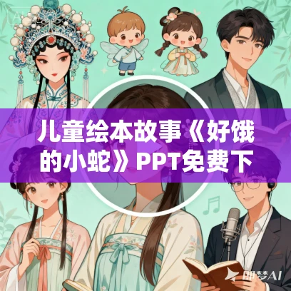儿童绘本故事《好饿的小蛇》PPT免费下载
