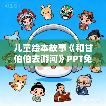 儿童绘本故事《和甘伯伯去游河》PPT免费下载