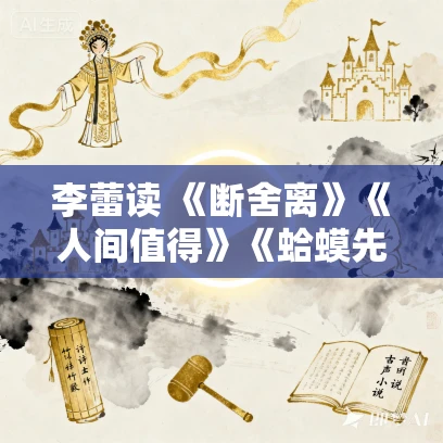 李蕾读 《断舍离》《人间值得》《蛤蟆先生去看心理医生》MP3免费打包下载 18集全