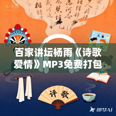 百家讲坛杨雨《诗歌爱情》MP3免费打包下载 10集全 百家讲坛杨雨《诗歌爱情》MP3免费打包下载 10集全
